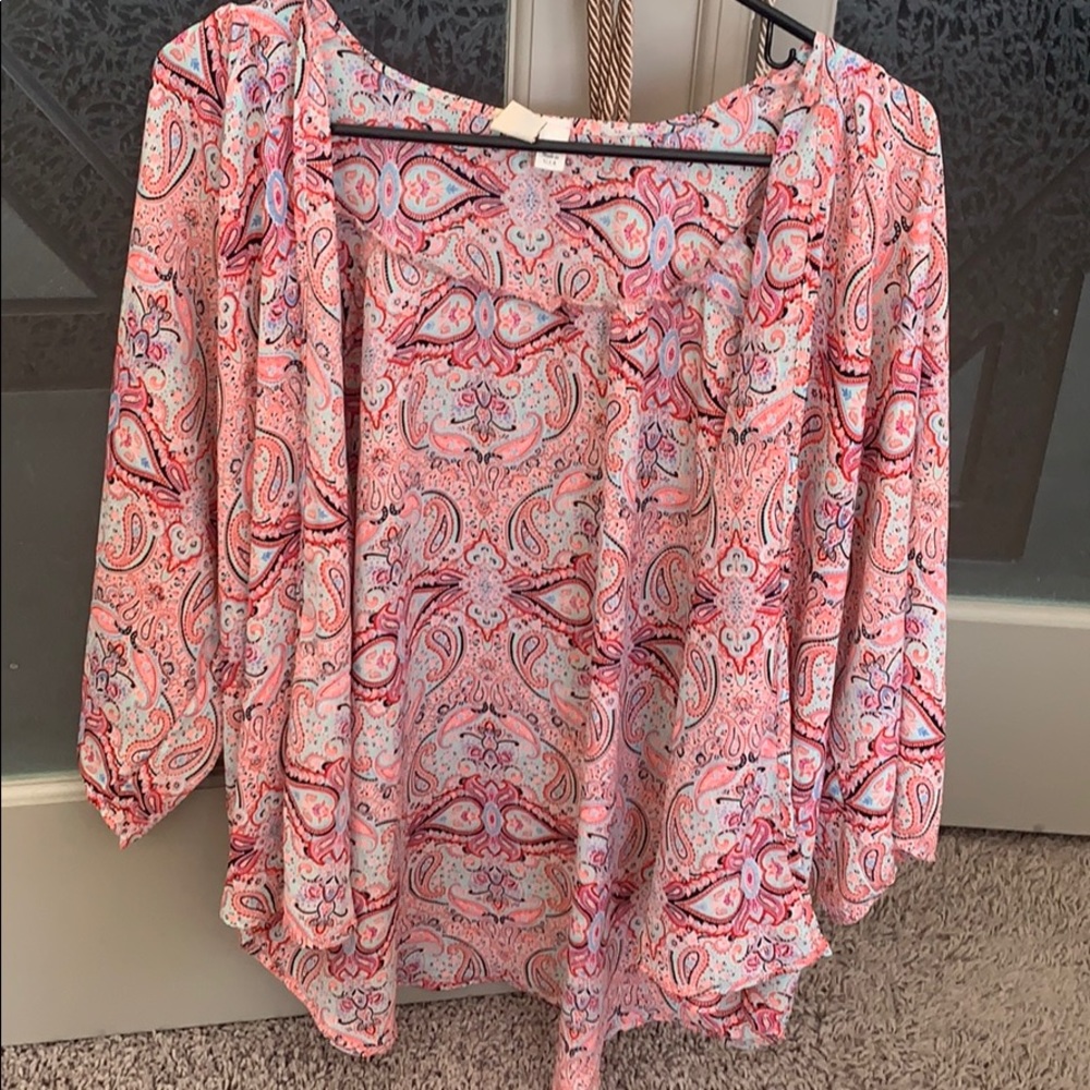 Pink Floral Top